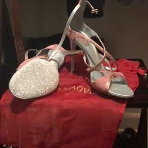 Rene’ Caovilla Pink Strappy Heel.